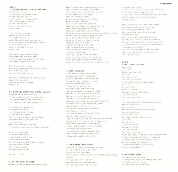 Otis Redding : The Dock Of The Bay (LP, Album, RE, Bro)