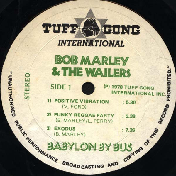 Bob Marley & The Wailers : Babylon By Bus (2xLP, Album, MiniAlbum, 1st)