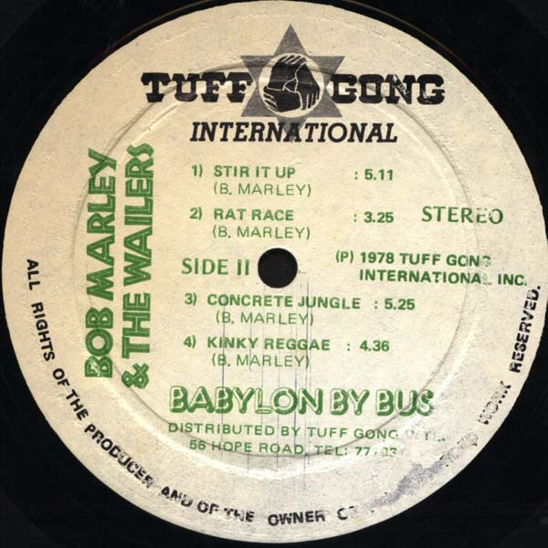 Bob Marley & The Wailers : Babylon By Bus (2xLP, Album, MiniAlbum, 1st)