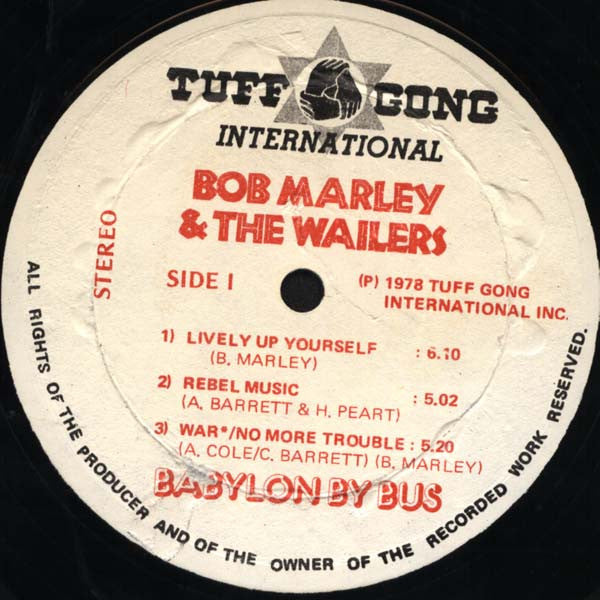 Bob Marley & The Wailers : Babylon By Bus (2xLP, Album, MiniAlbum, 1st)