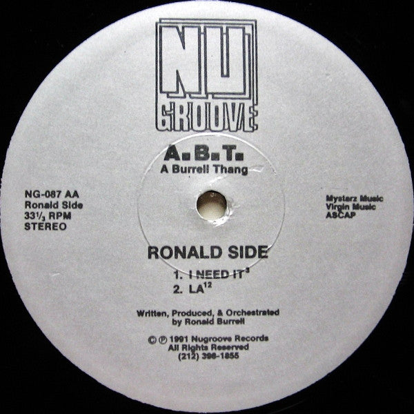 A.B.T. : I Desire You / I Need It (12")