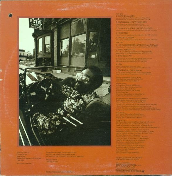 Philippe Wynne : Starting All Over (LP, Album)