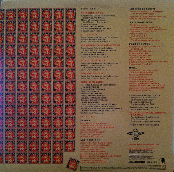 J.J. Cale : 5 (LP, Album)