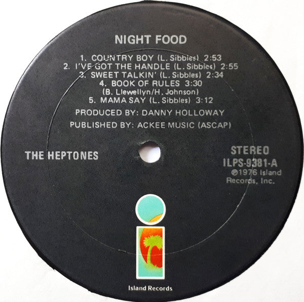 The Heptones : Night Food (LP, Album)
