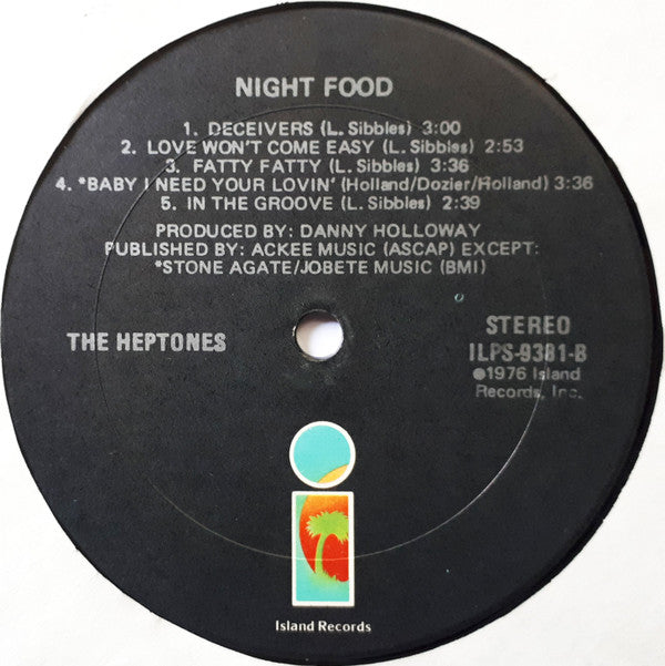 The Heptones : Night Food (LP, Album)