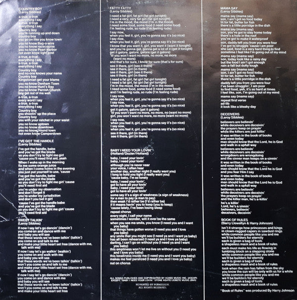 The Heptones : Night Food (LP, Album)