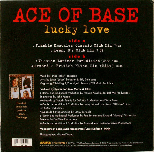 Ace Of Base : Lucky Love (12", Maxi)