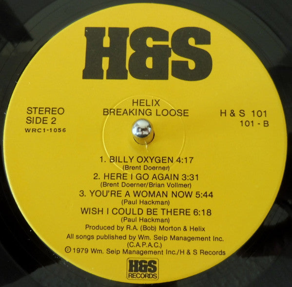 Helix (3) : Breaking Loose (LP, Album)