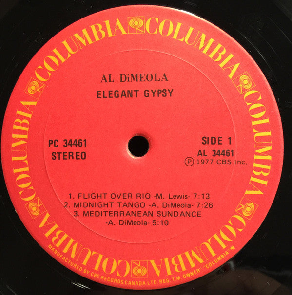 Al Di Meola : Elegant Gypsy (LP, Album)