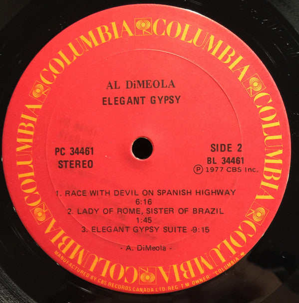 Al Di Meola : Elegant Gypsy (LP, Album)