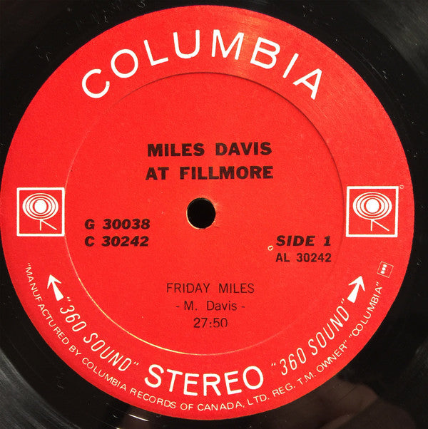 Miles Davis : Miles Davis At Fillmore (2xLP, Album, Gat)