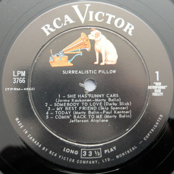 Jefferson Airplane : Surrealistic Pillow (LP, Album, Mono)