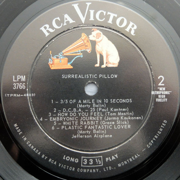 Jefferson Airplane : Surrealistic Pillow (LP, Album, Mono)