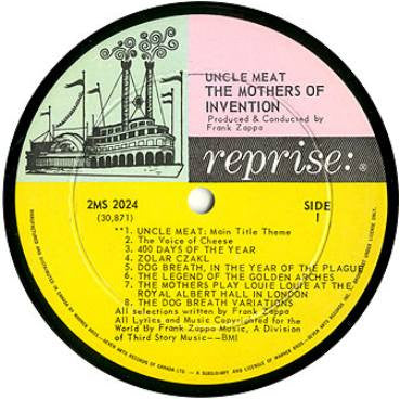 The Mothers : Uncle Meat (2xLP, Album, Aut)