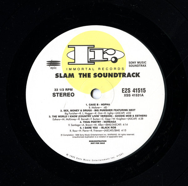 Various : Slam - The Soundtrack (2x12", Promo)