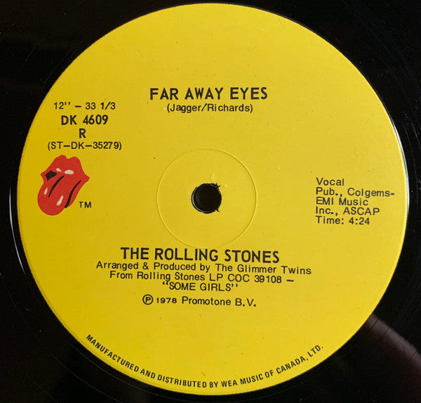 The Rolling Stones : Miss You (Special Disco Version) (12", Single)