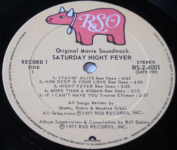 Various : Saturday Night Fever (The Original Movie Sound Track) (2xLP, Album, Comp)