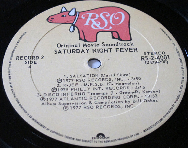 Various : Saturday Night Fever (The Original Movie Sound Track) (2xLP, Album, Comp)