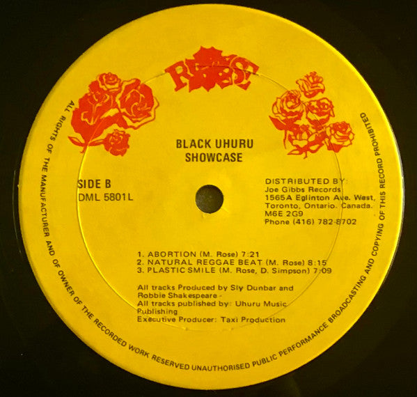 Black Uhuru : Showcase (LP, Album)