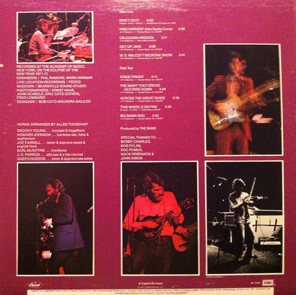 The Band : Rock Of Ages Volume 1 (LP, Album, RE)