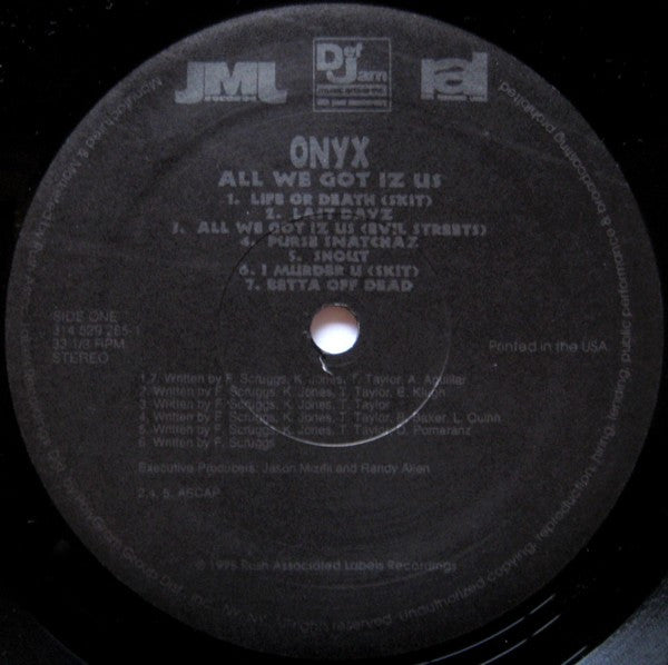 Onyx : All We Got Iz Us (LP, Album)