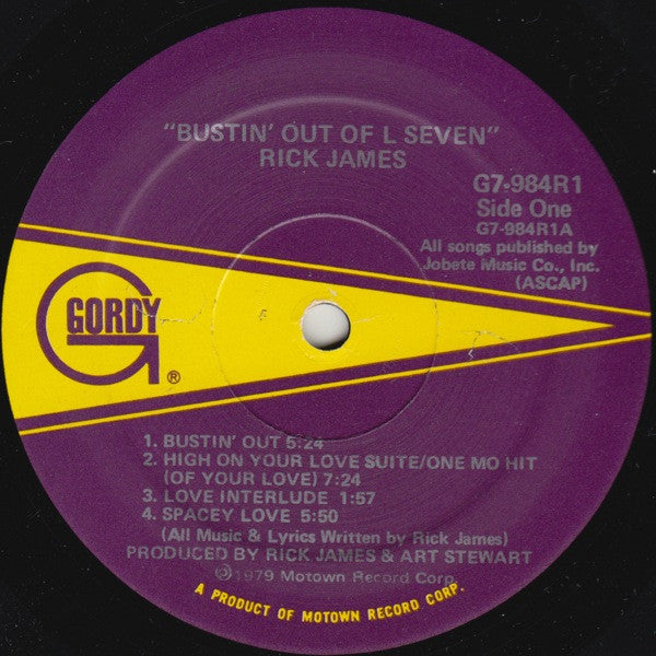 Rick James : Bustin' Out Of L Seven (LP, Album)