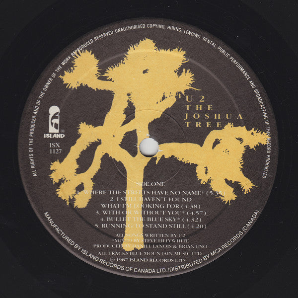 U2 : The Joshua Tree (LP, Album, Gat)