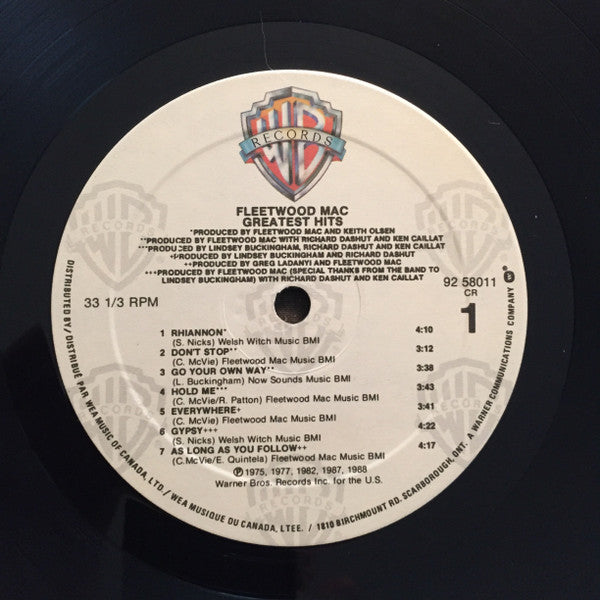 Fleetwood Mac : Greatest Hits (LP, Comp)