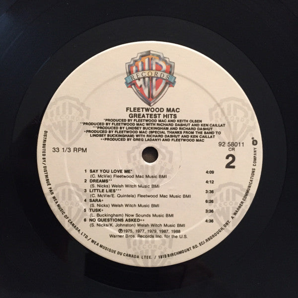 Fleetwood Mac : Greatest Hits (LP, Comp)