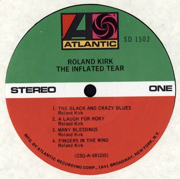 Roland Kirk : The Inflated Tear (LP, Album, RE)