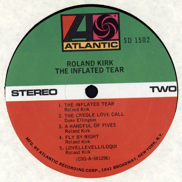 Roland Kirk : The Inflated Tear (LP, Album, RE)