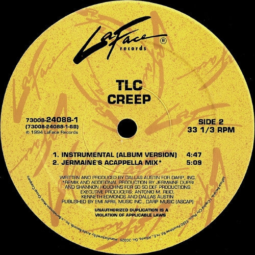 TLC : Creep (12", Single)