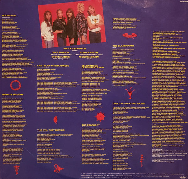 Iron Maiden : Seventh Son Of A Seventh Son (LP, Album)