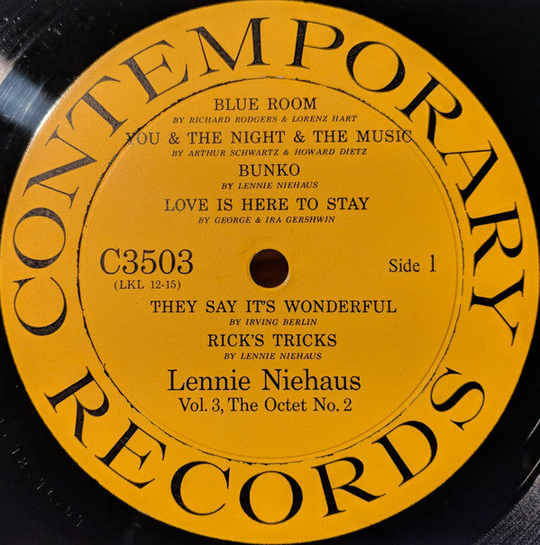 Lennie Niehaus : Vol. 3: The Octet #2 (LP, Album, Mono)