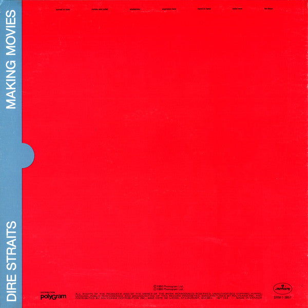 Dire Straits : Making Movies (LP, Album, Cin)