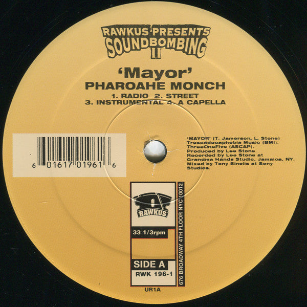Pharoahe Monch / Sir Menelik : Mayor / 7XL (12")