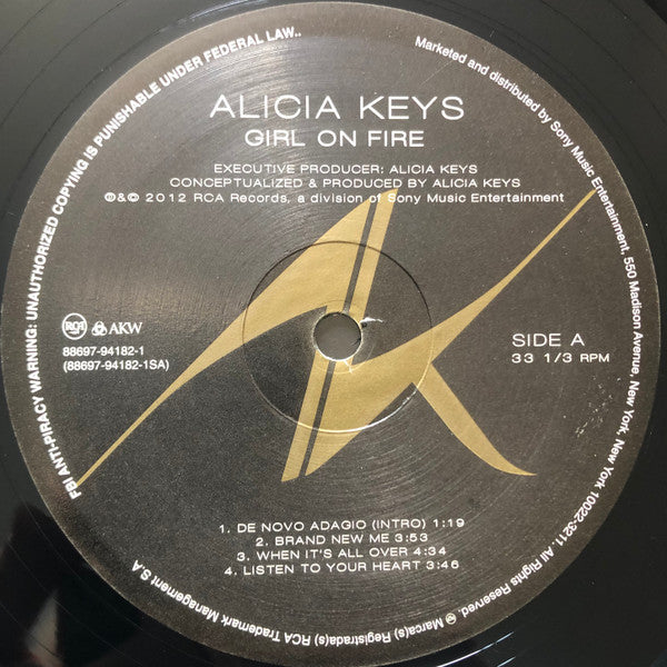 Alicia Keys : Girl On Fire (2xLP, Album)