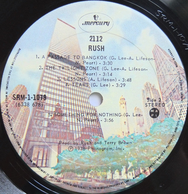 Rush : 2112 (LP, Album, Gat)