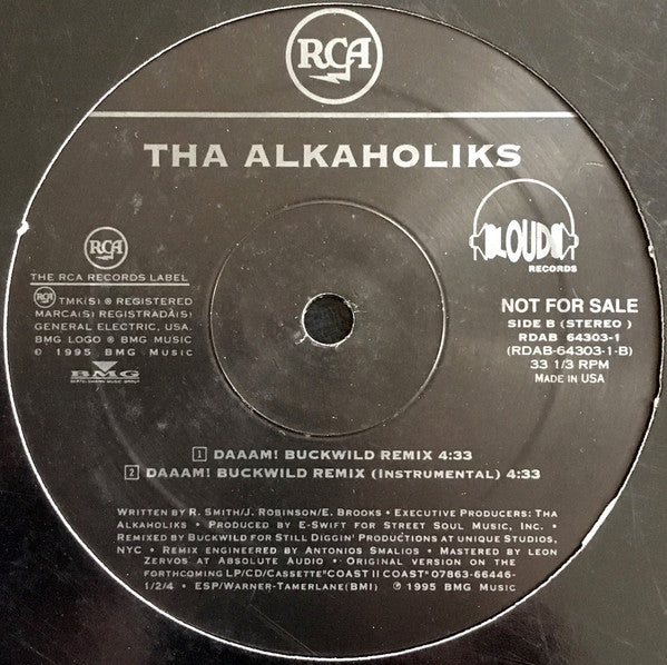 Tha Alkaholiks : Daaam! (Buckwild Remix) (12", Promo)