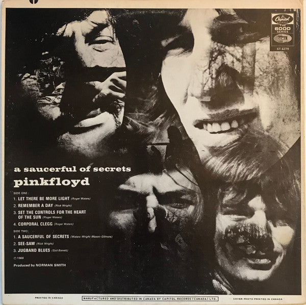Pink Floyd : A Saucerful Of Secrets (LP, Album, Rep)