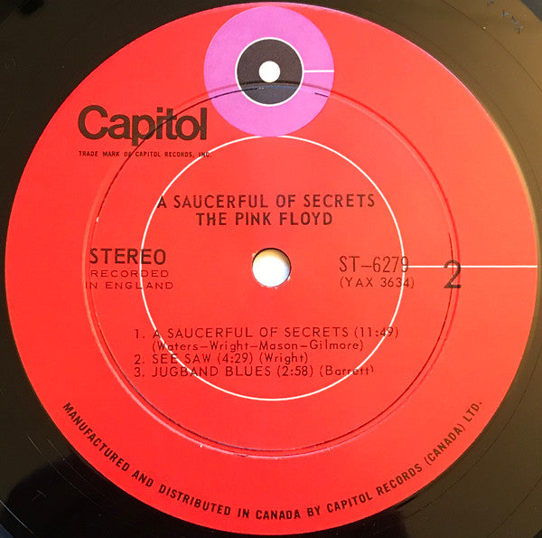 Pink Floyd : A Saucerful Of Secrets (LP, Album, Rep)