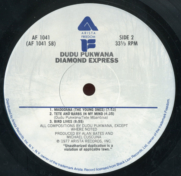 Dudu Pukwana : Diamond Express (LP, Album)