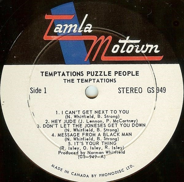 The Temptations : Puzzle People (LP, Album)