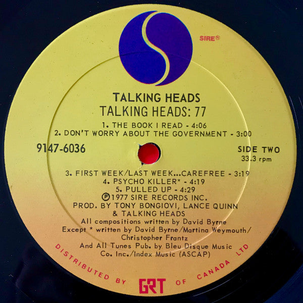 Talking Heads : Talking Heads: 77 (LP, Album)