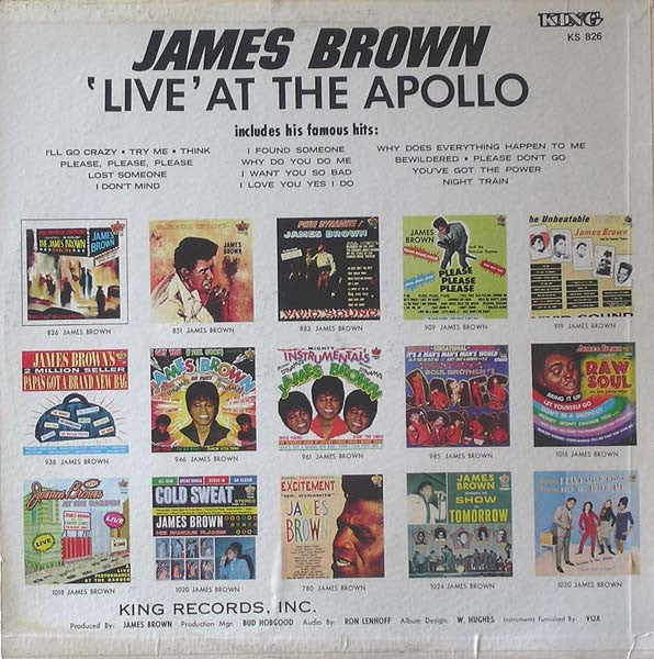 James Brown : James Brown Live At The Apollo (LP, Album)