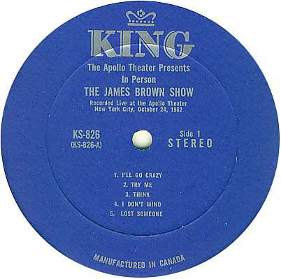 James Brown : James Brown Live At The Apollo (LP, Album)