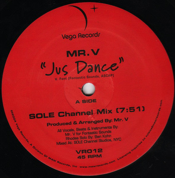 Mr. V (4) : Jus Dance (12")