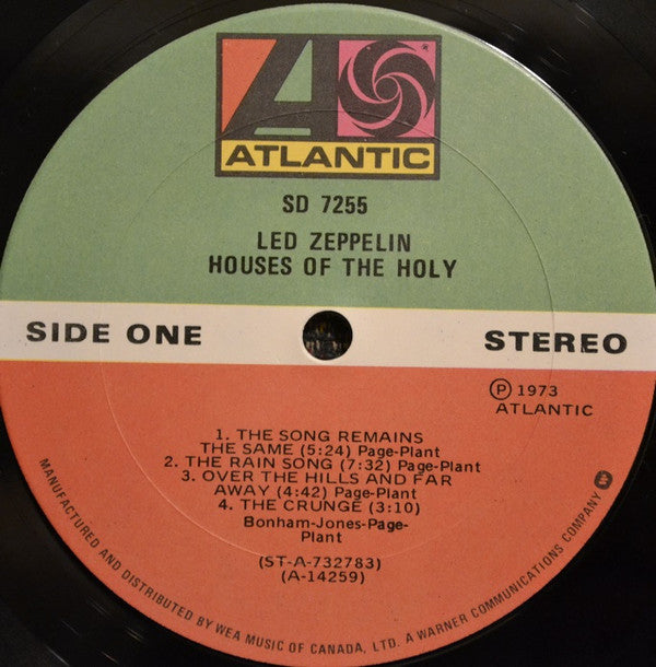 Led Zeppelin : Houses Of The Holy (LP, Album, Gat)