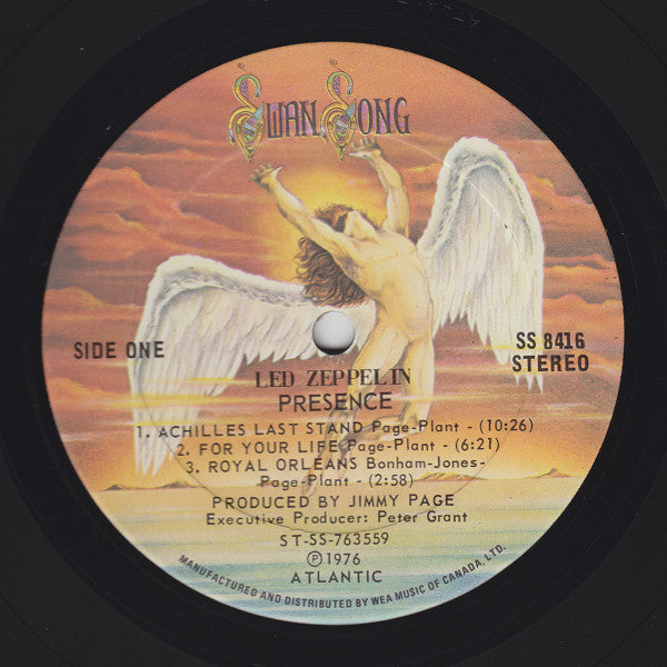 Led Zeppelin : Presence (LP, Album, Gat)