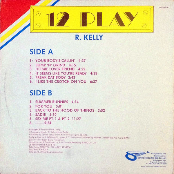 R. Kelly : 12 Play (LP, Album)